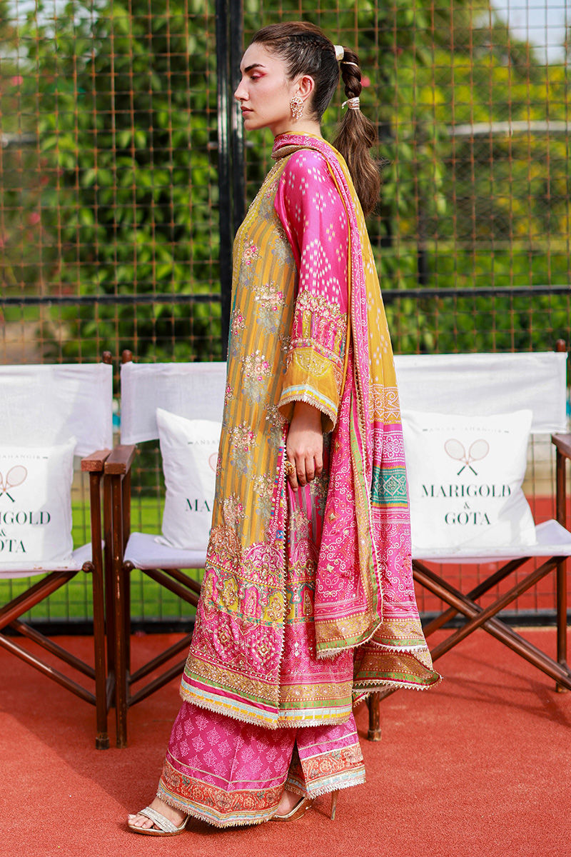 Ansab Jahangir | Marigold and Gota | Elif - Ladies Clothes - Maria Faisal