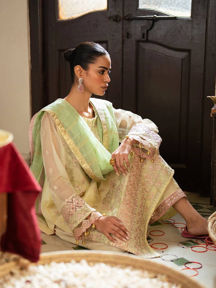 Salitex | Signature Festive Chiffon | JI045 by Maria Faisal - Registered Vendor of : Salitex - type : Ladies Clothes - 100% original wedding dresses