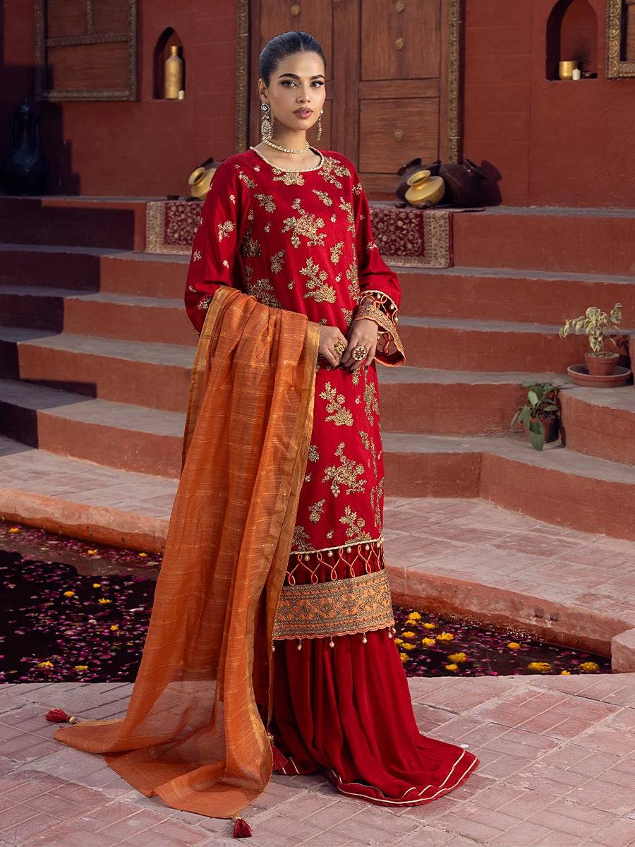 Salitex | Signature Festive Chiffon | JI020 by Maria Faisal - Registered Vendor of : Salitex - type : Ladies Clothes - 100% original wedding dresses