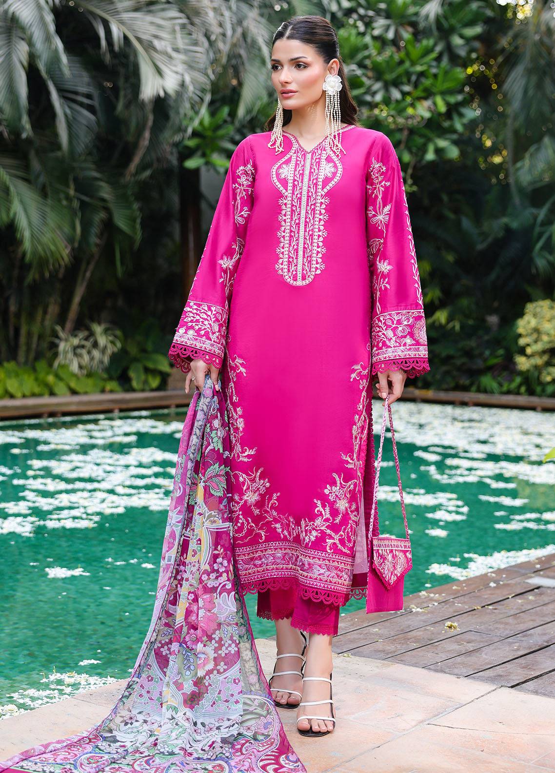 Sahane | Lovent Embroidered Pret 25 | ME23007 Seraph by Maria Faisal - Registered Vendor of : Sahane - type : Ladies Clothes - 100% original wedding dresses
