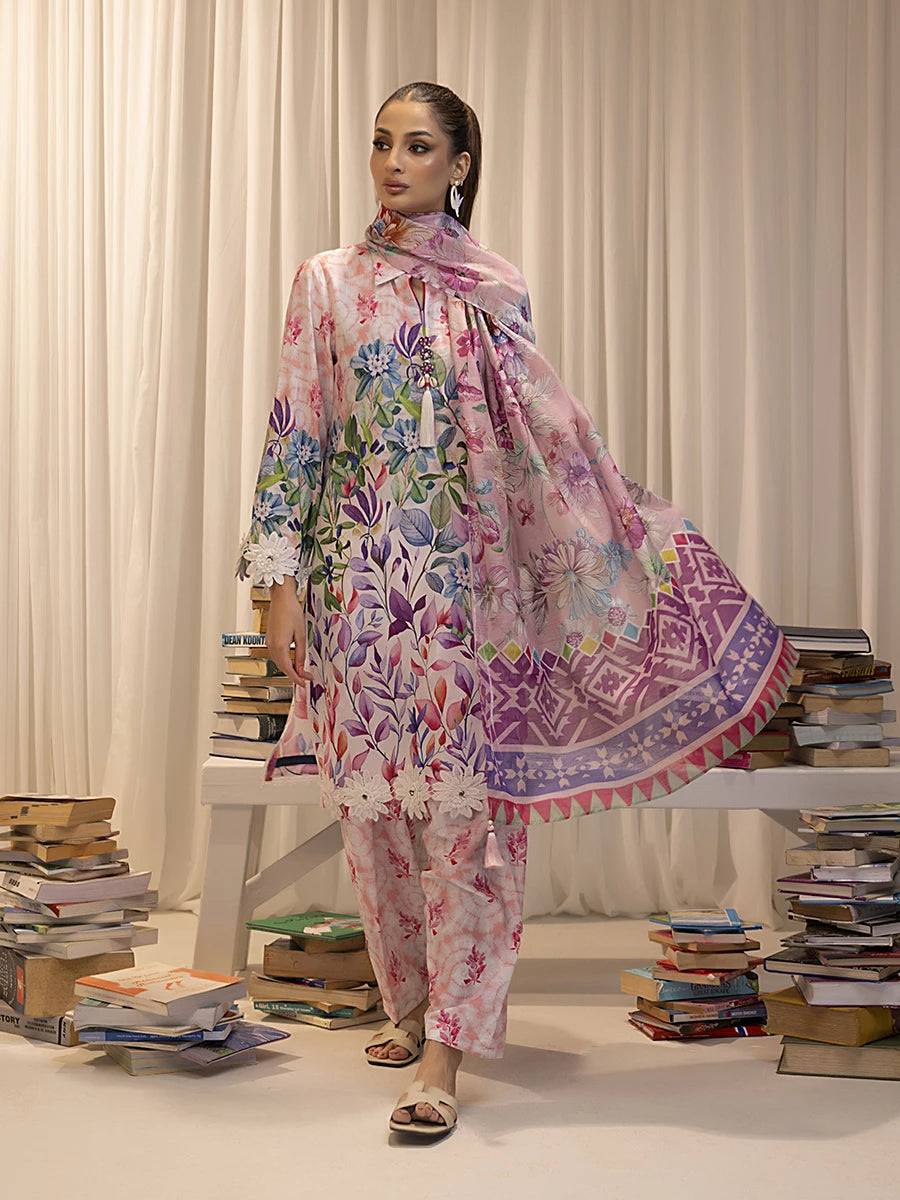 Salitex | Sibel Printed Lawn Silk | ST-04 by Maria Faisal - Registered Vendor of : Salitex - type : Ladies Clothes - 100% original wedding dresses