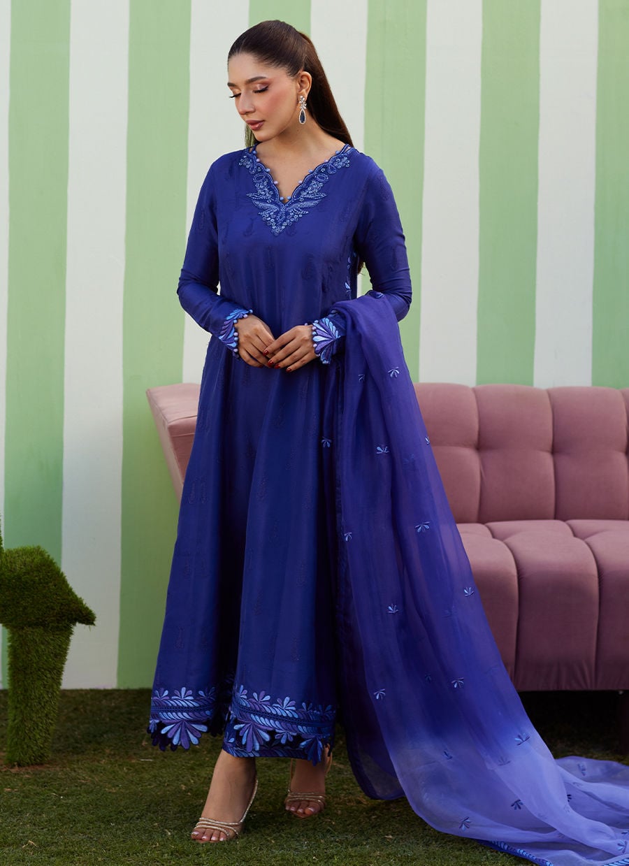 Farah Talib Aziz | Luna Eid 26 | Elaris Shirt And Dupatta - Luxury Dress - available at Maria Faisal in UK and USA.