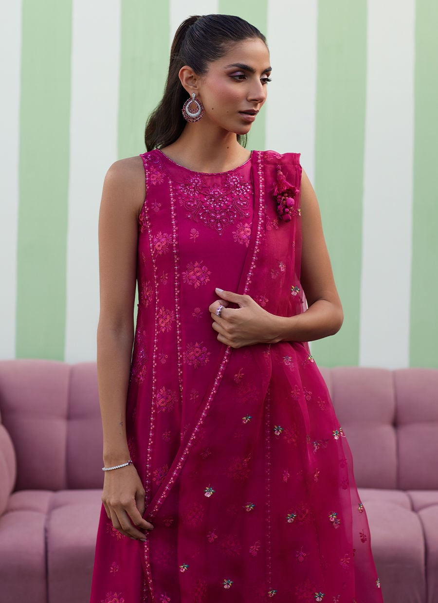 Farah Talib Aziz | Luna Eid 26 | Ayana Shirt And Dupatta - Luxury Dress - available at Maria Faisal in UK and USA.