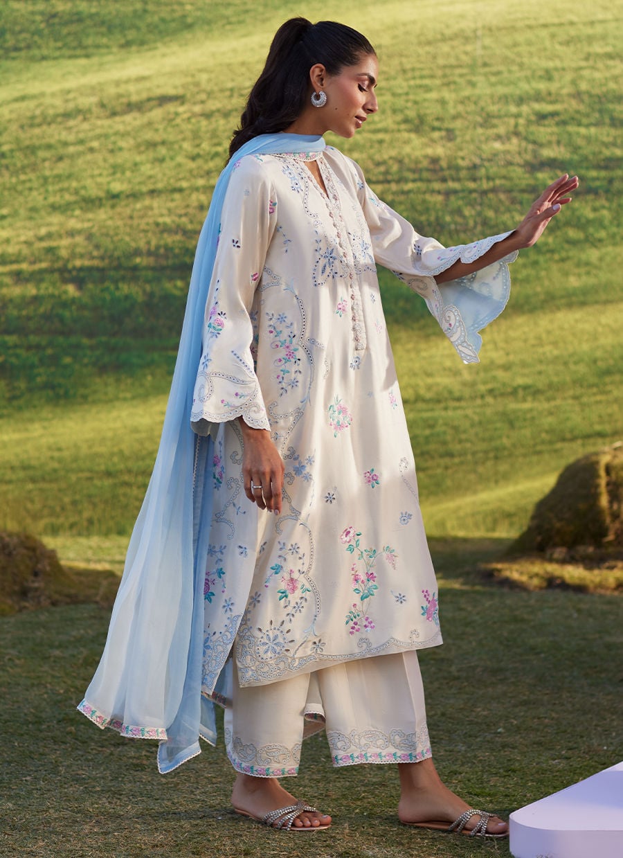 Farah Talib Aziz | Luna Eid 26 | Elya Shirt And Dupatta - Luxury Dress - available at Maria Faisal in UK and USA.