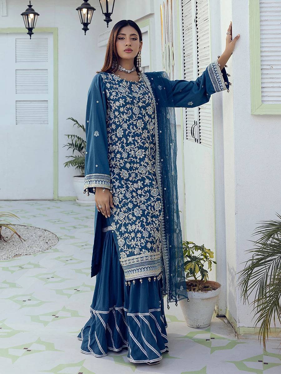 Salitex | Signature Festive Chiffon | NO002 by Maria Faisal - Registered Vendor of : Salitex - type : Ladies Clothes - 100% original wedding dresses