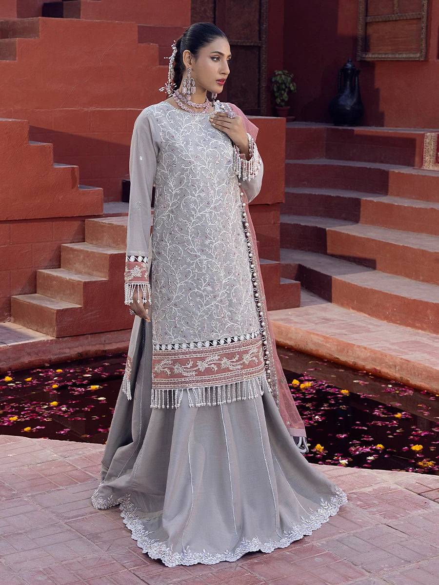 Salitex | Signature Festive Chiffon | JI014 by Maria Faisal - Registered Vendor of : Salitex - type : Ladies Clothes - 100% original wedding dresses