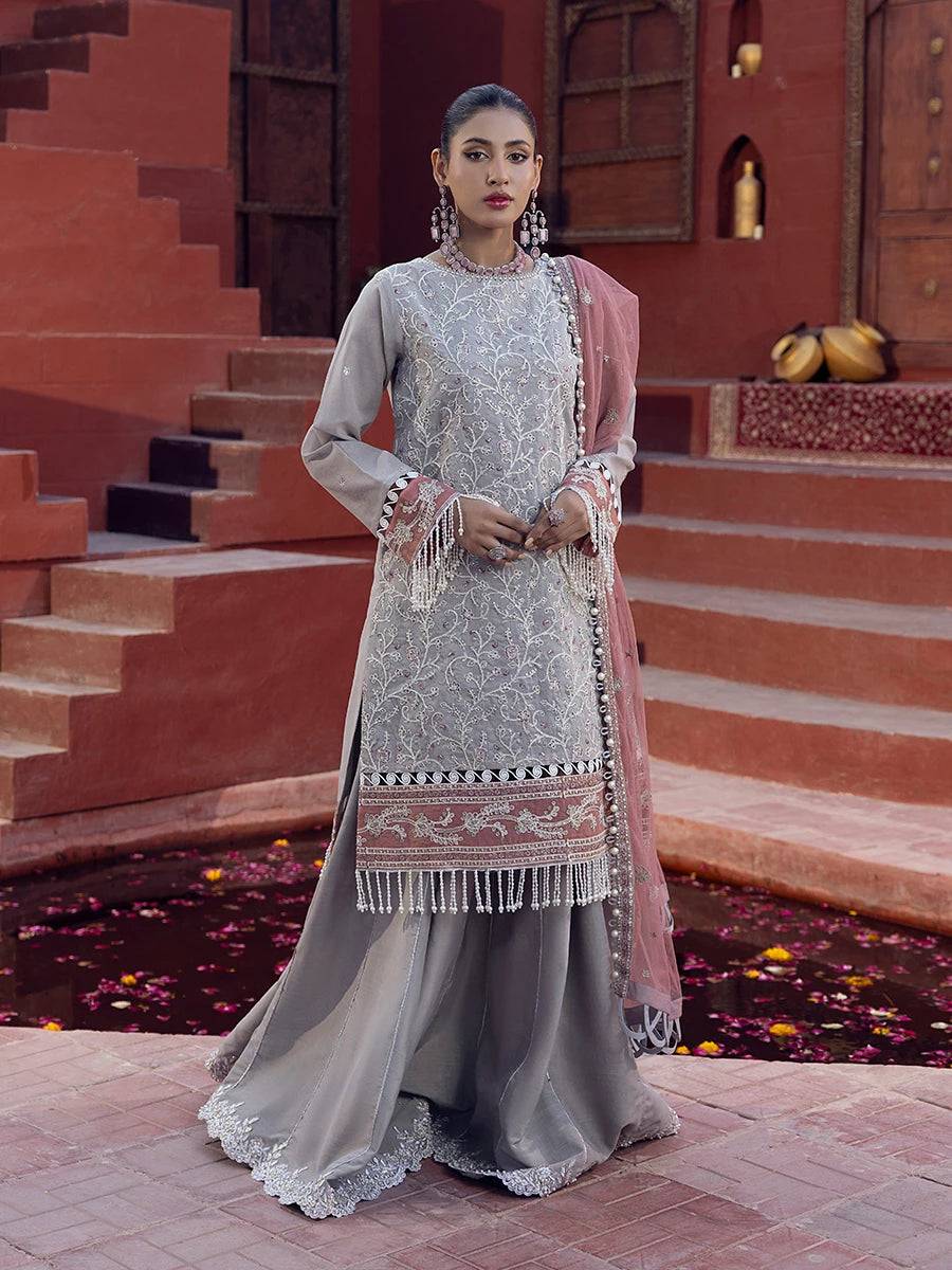 Salitex | Signature Festive Chiffon | JI014 by Maria Faisal - Registered Vendor of : Salitex - type : Ladies Clothes - 100% original wedding dresses