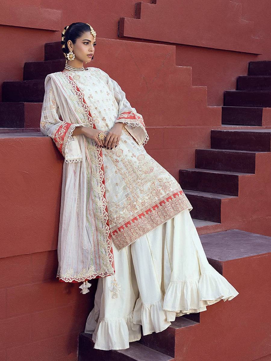 Salitex | Signature Festive Chiffon | JI024 by Maria Faisal - Registered Vendor of : Salitex - type : Ladies Clothes - 100% original wedding dresses