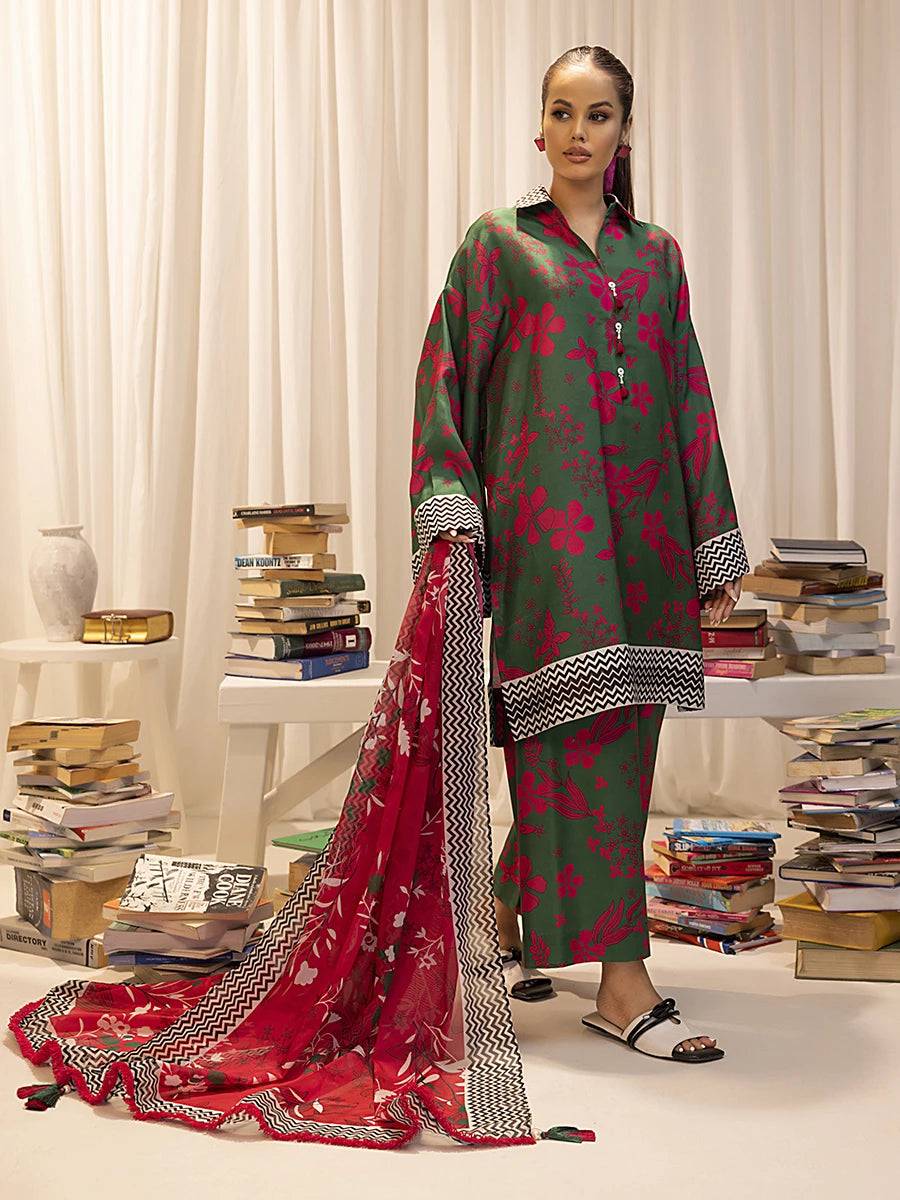 Salitex | Sibel Printed Lawn Silk | ST-01 by Maria Faisal - Registered Vendor of : Salitex - type : Ladies Clothes - 100% original wedding dresses