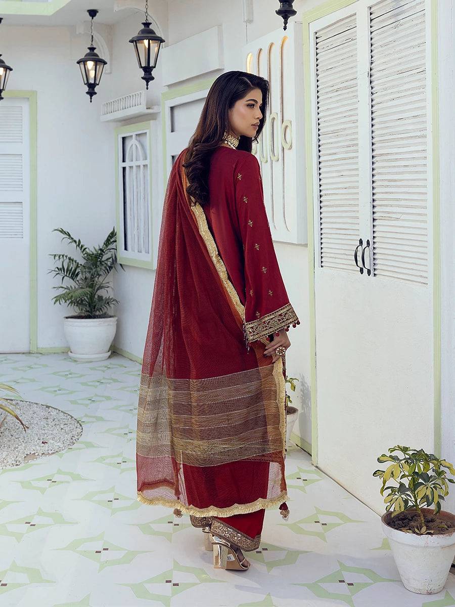 Salitex | Signature Festive Chiffon | NO008 by Maria Faisal - Registered Vendor of : Salitex - type : Ladies Clothes - 100% original wedding dresses