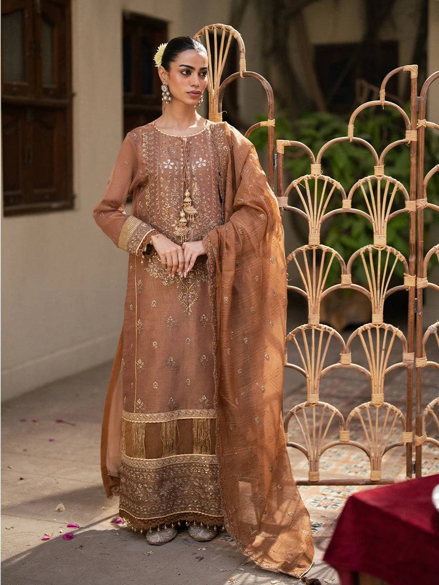 Salitex | Signature Festive Chiffon | JI044 by Maria Faisal - Registered Vendor of : Salitex - type : Ladies Clothes - 100% original wedding dresses