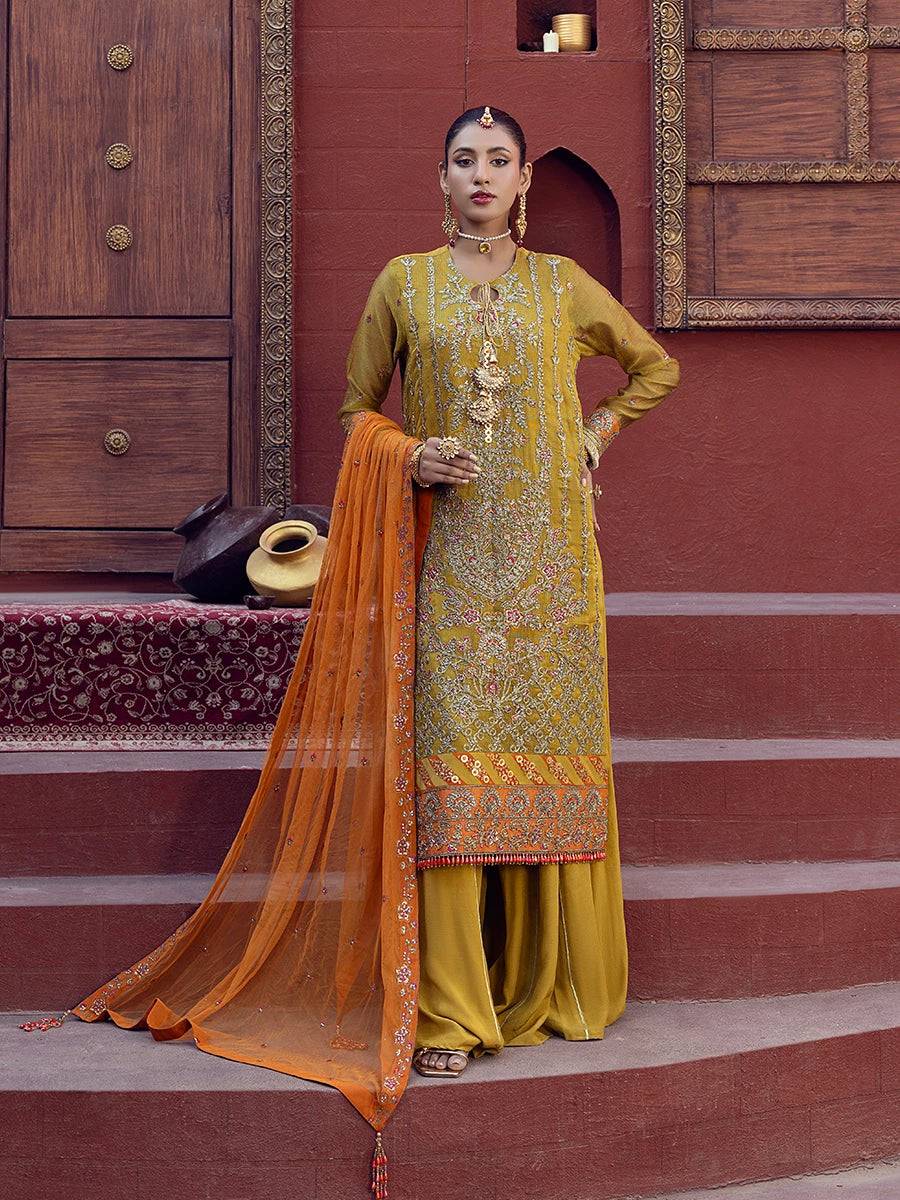 Salitex | Signature Festive Chiffon | JI023 by Maria Faisal - Registered Vendor of : Salitex - type : Ladies Clothes - 100% original wedding dresses