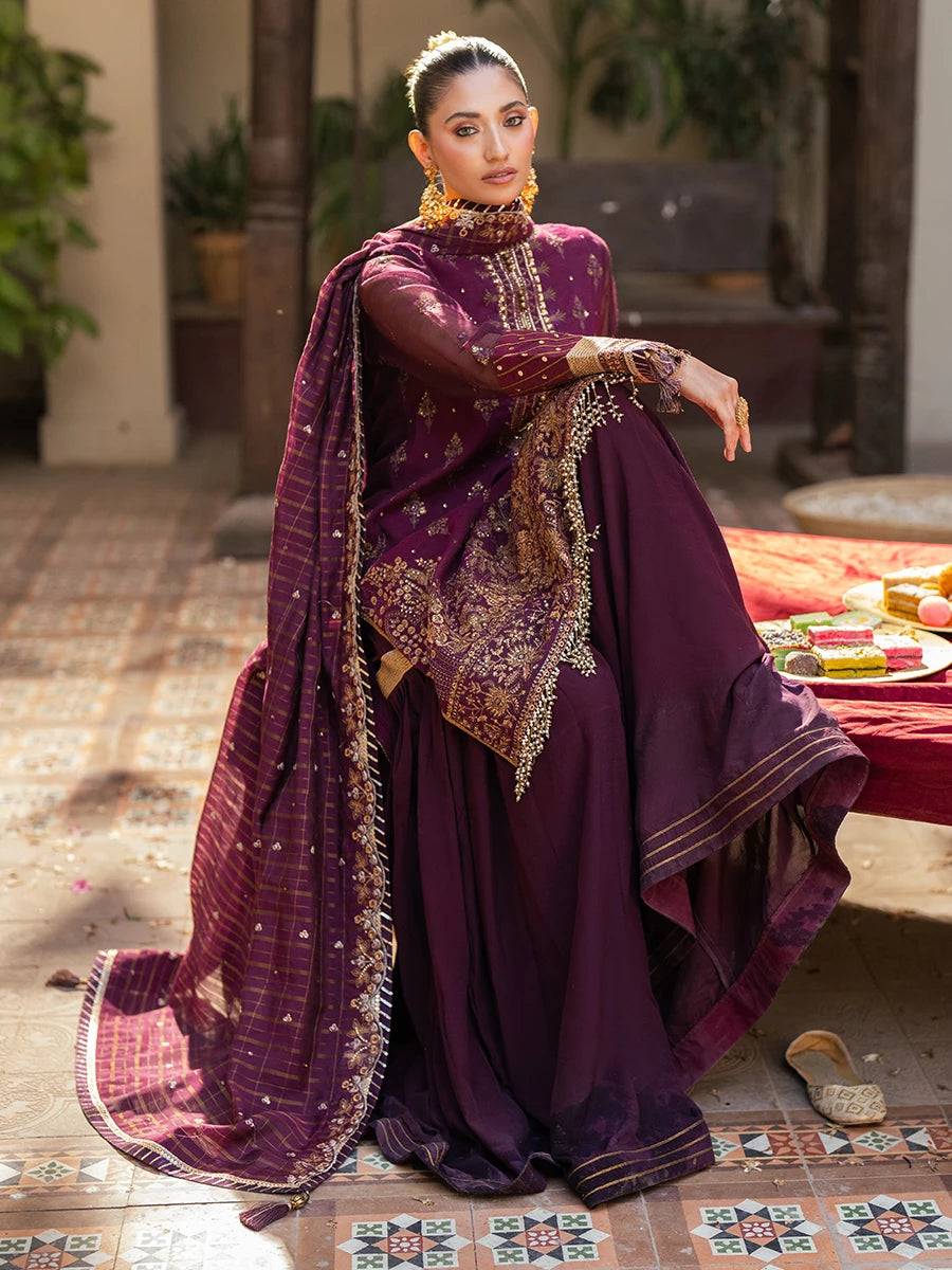 Salitex | Signature Festive Chiffon | JI040 by Maria Faisal - Registered Vendor of : Salitex - type : Ladies Clothes - 100% original wedding dresses