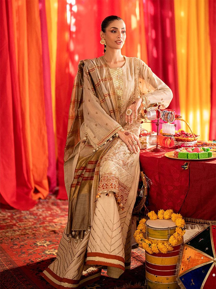 Salitex | Shehnai Festive | JI011 by Maria Faisal - Registered Vendor of : Salitex - type : Ladies Clothes - 100% original wedding dresses
