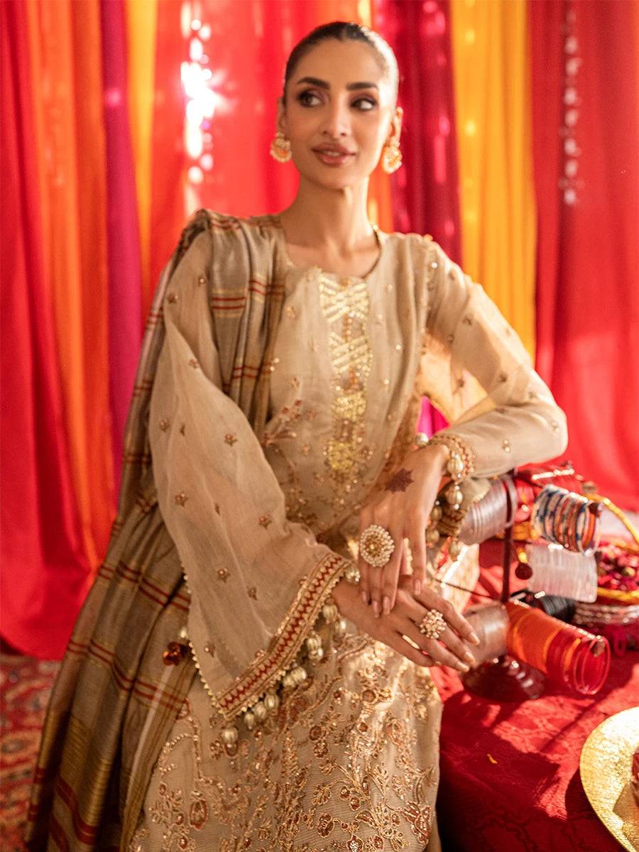 Salitex | Shehnai Festive | JI011 by Maria Faisal - Registered Vendor of : Salitex - type : Ladies Clothes - 100% original wedding dresses