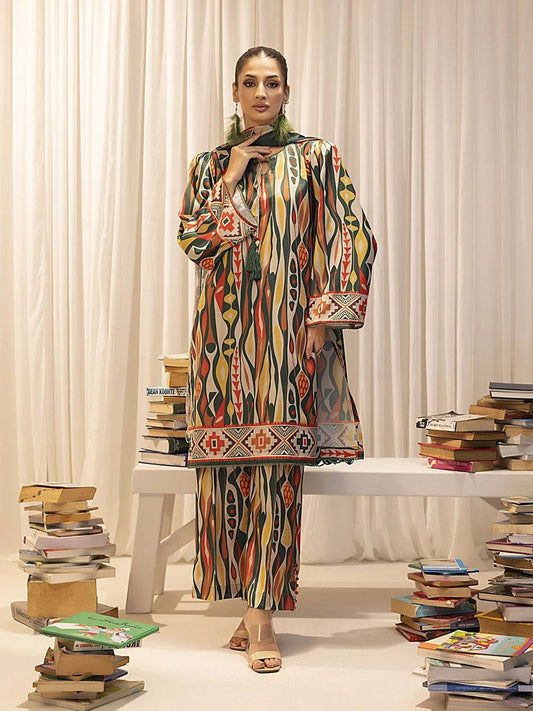 Salitex | Sibel Printed Lawn Silk | ST-05 by Maria Faisal - Registered Vendor of : Salitex - type : Ladies Clothes - 100% original wedding dresses