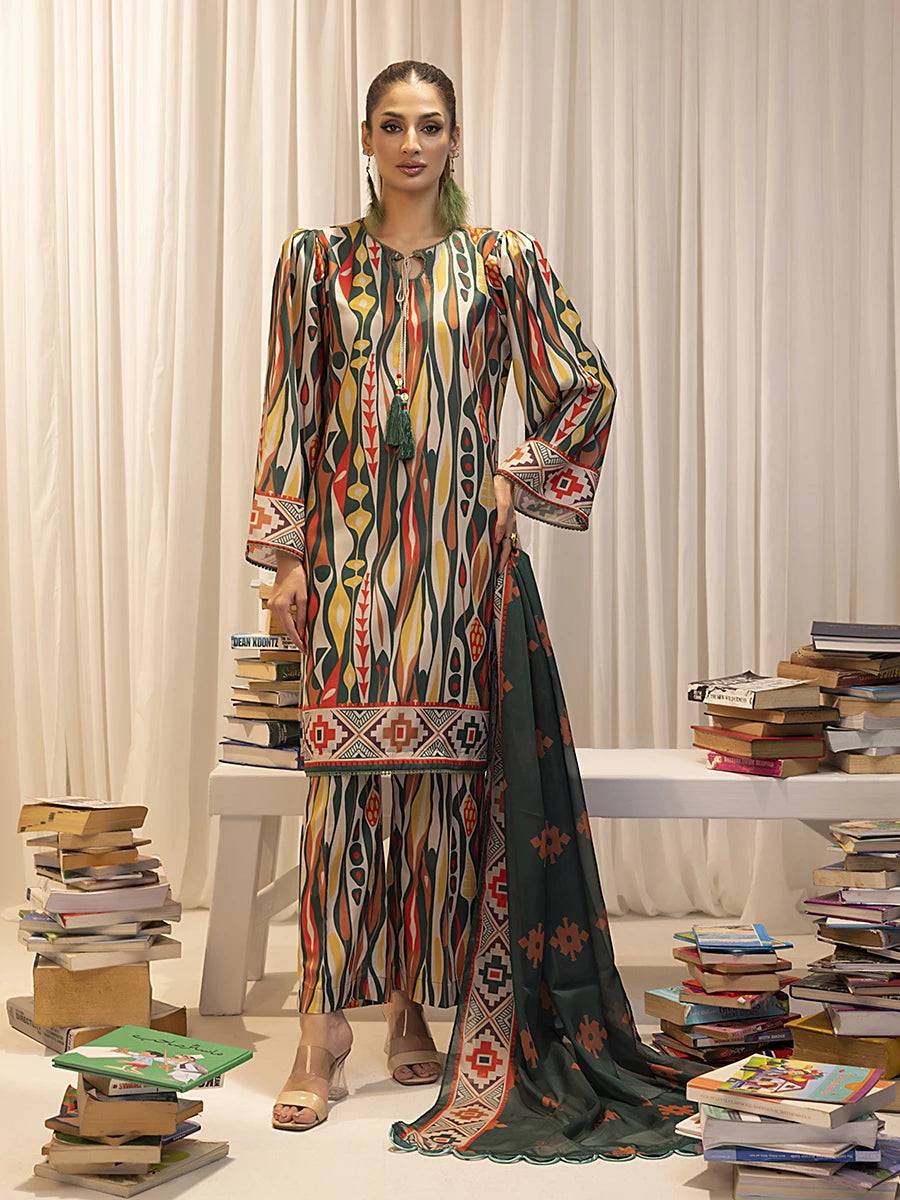 Salitex | Sibel Printed Lawn Silk | ST-05 by Maria Faisal - Registered Vendor of : Salitex - type : Ladies Clothes - 100% original wedding dresses