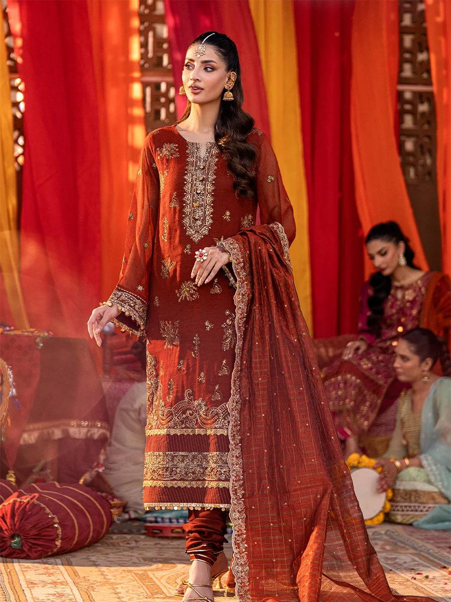 Salitex | Shehnai Festive | JI037 by Maria Faisal - Registered Vendor of : Salitex - type : Ladies Clothes - 100% original wedding dresses