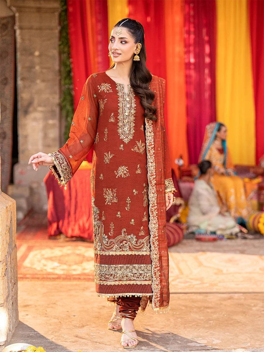 Salitex | Shehnai Festive | JI037 by Maria Faisal - Registered Vendor of : Salitex - type : Ladies Clothes - 100% original wedding dresses