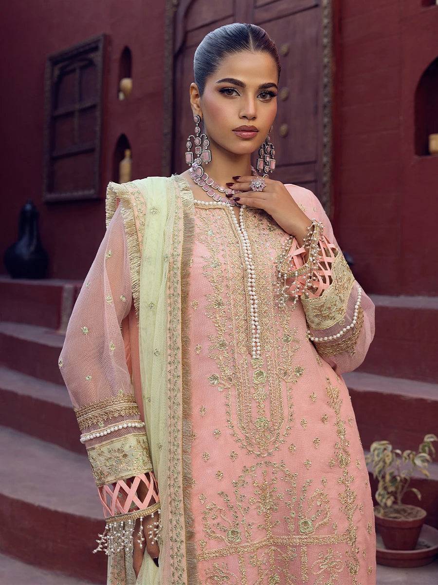 Salitex | Signature Festive Chiffon | JI016 by Maria Faisal - Registered Vendor of : Salitex - type : Ladies Clothes - 100% original wedding dresses