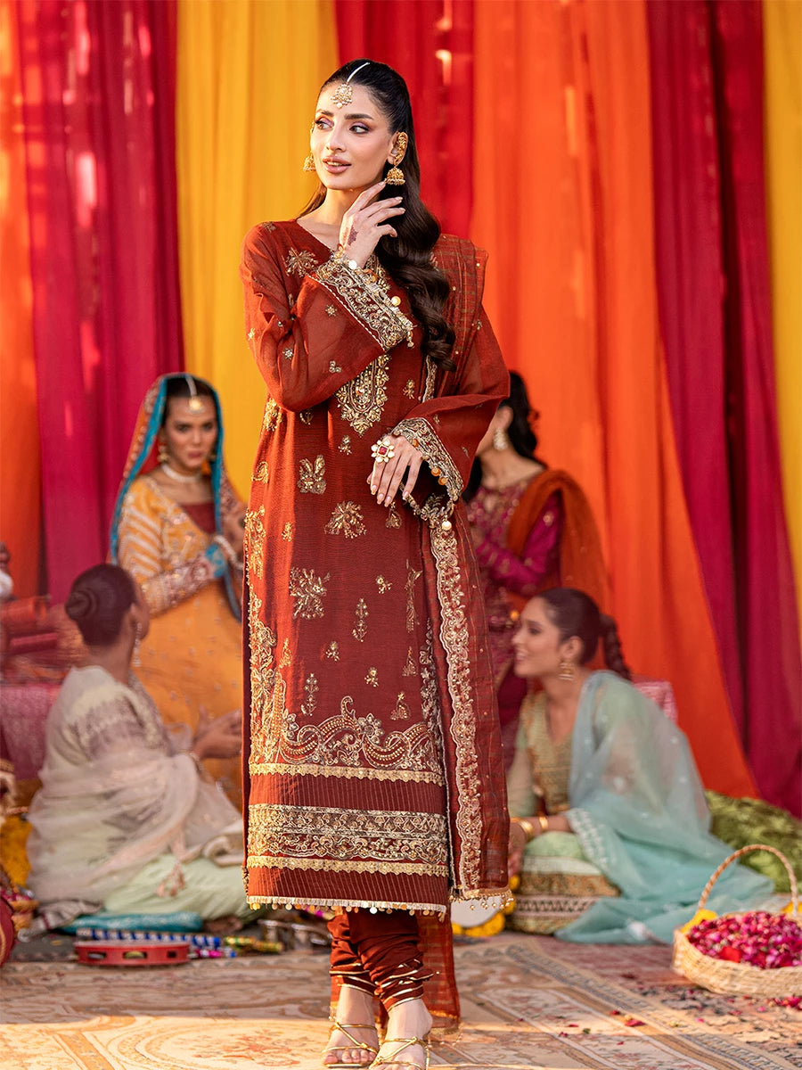 Salitex | Shehnai Festive | JI037 by Maria Faisal - Registered Vendor of : Salitex - type : Ladies Clothes - 100% original wedding dresses