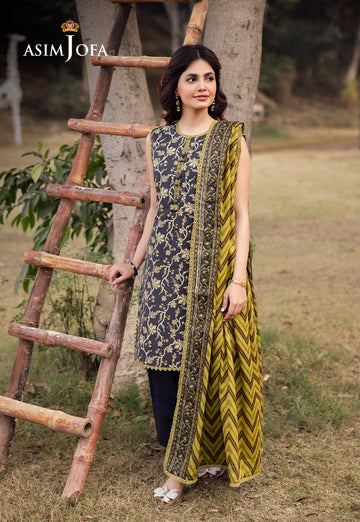Asim Jofa | Prints Drop 2 | AJUBJ-26 - Designer Dress with Intricate embroidery and embellishments. Shop elegent wedding dress at Maria Faisal.