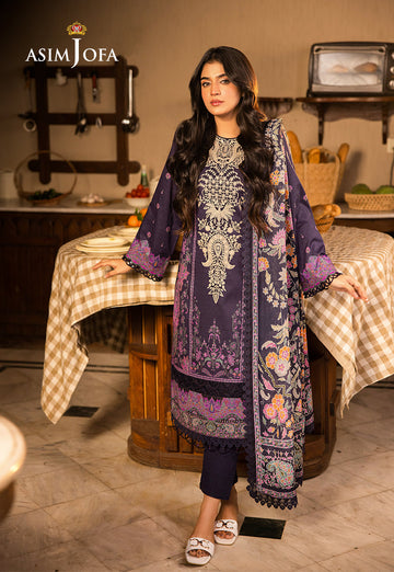 Asim Jofa | Prints Drop 2 | AJUBJ-07 - Designer Dress with Intricate embroidery and embellishments. Shop elegent wedding dress at Maria Faisal.