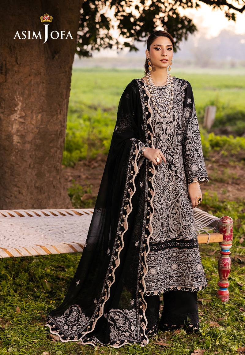 Asim Jofa | Luxury Lawn 25 | AJELL-03 by Maria Faisal - Registered Vendor of : Asim Jofa - type : Ladies Clothes - 100% original wedding dresses