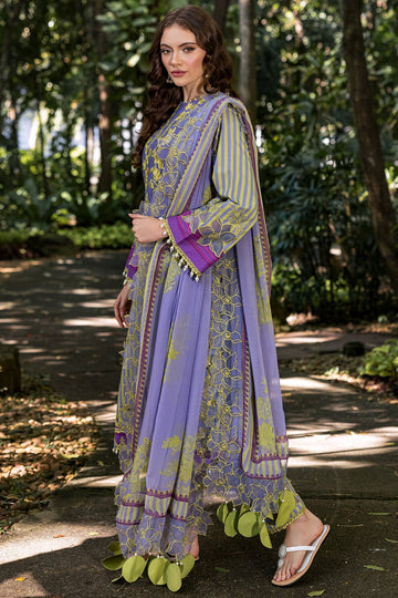 Charizma | Naranji Lawn | CN5-02 - Designer Dress with Intricate embroidery and embellishments. Shop elegent wedding dress at Maria Faisal.
