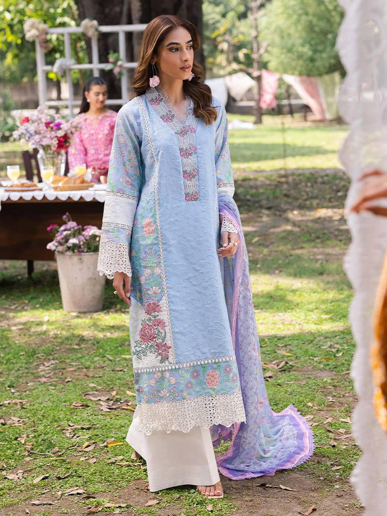 Rajbari | Schiffli Printkari Exclusive | Schiffli Printkari - 04 by Maria Faisal - Registered Vendor of : Rajbari - type : Ladies Clothes - 100% original wedding dresses