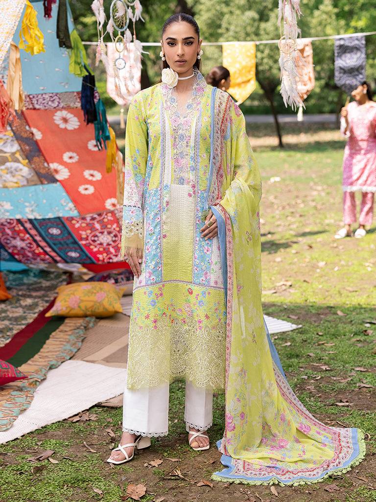 Rajbari | Schiffli Printkari Exclusive | Schiffli Printkari - 09 by Maria Faisal - Registered Vendor of : Rajbari - type : Ladies Clothes - 100% original wedding dresses