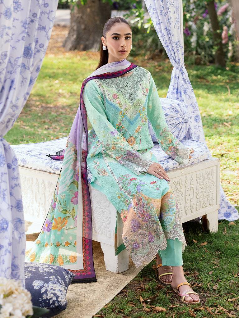 Rajbari | Schiffli Printkari Exclusive | Schiffli Printkari - 05 by Maria Faisal - Registered Vendor of : Rajbari - type : Ladies Clothes - 100% original wedding dresses