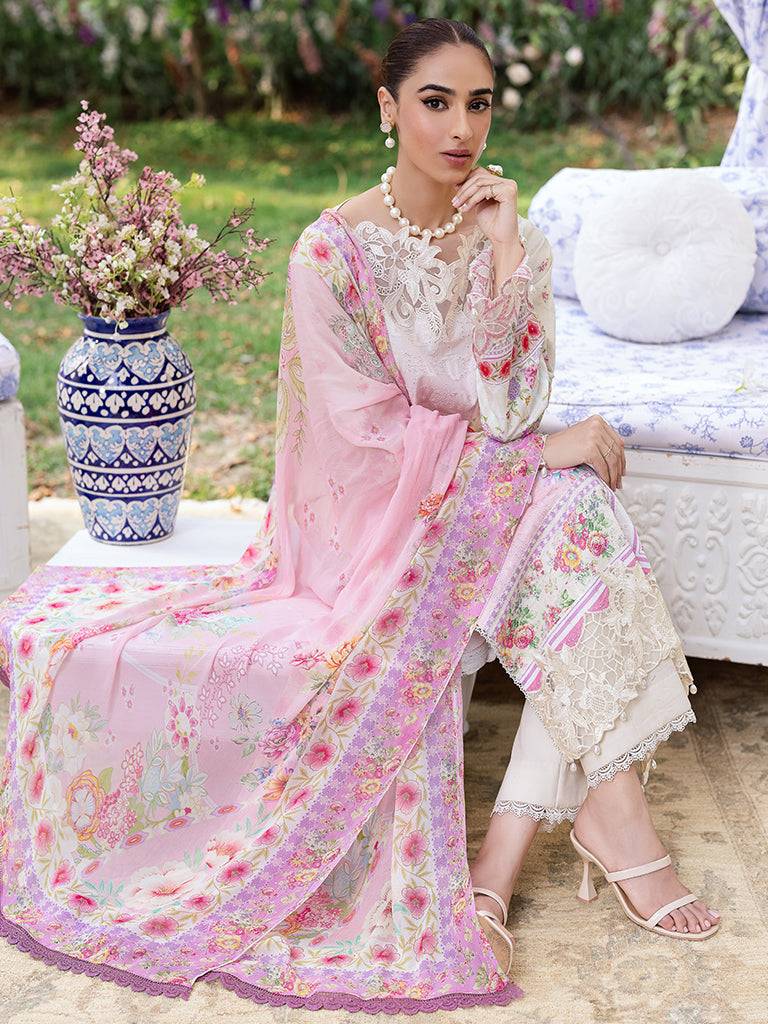 Rajbari | Schiffli Printkari Exclusive | Schiffli Printkari - 07 by Maria Faisal - Registered Vendor of : Rajbari - type : Ladies Clothes - 100% original wedding dresses