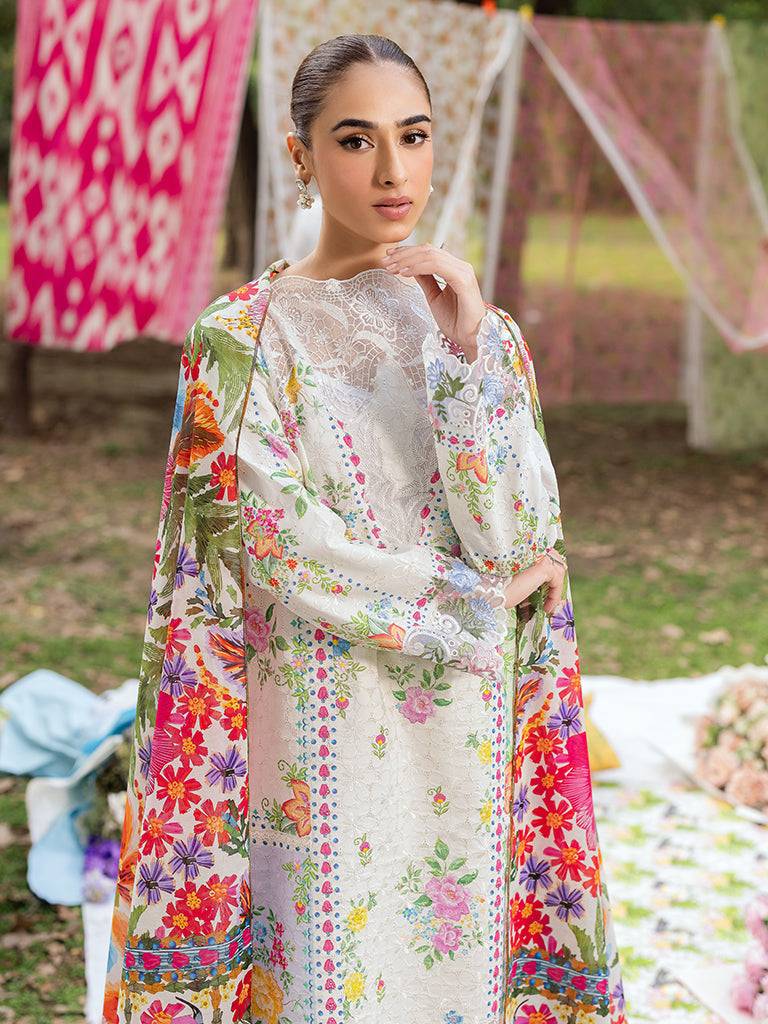 Rajbari | Schiffli Printkari Exclusive | Schiffli Printkari - 08 by Maria Faisal - Registered Vendor of : Rajbari - type : Ladies Clothes - 100% original wedding dresses