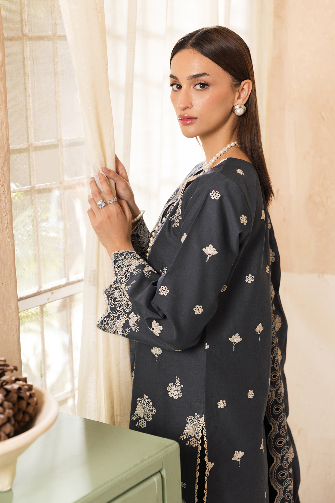 Rajbari | Nissa Chikankari Exclusive | Exclusive 01 - Luxury Dress - available at Maria Faisal in UK and USA.