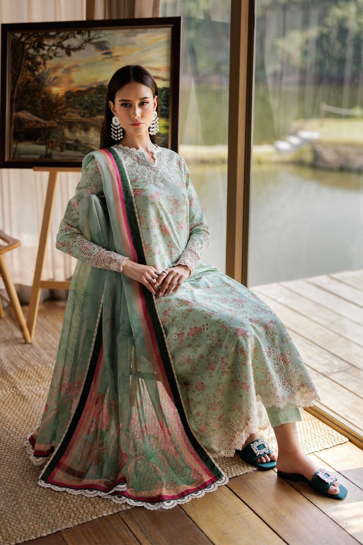 Xenia Formals | Luxury Lawn 25 | BARRIE by Maria Faisal - Registered Vendor of : Xenia Formals - type : Ladies Clothes - 100% original wedding dresses