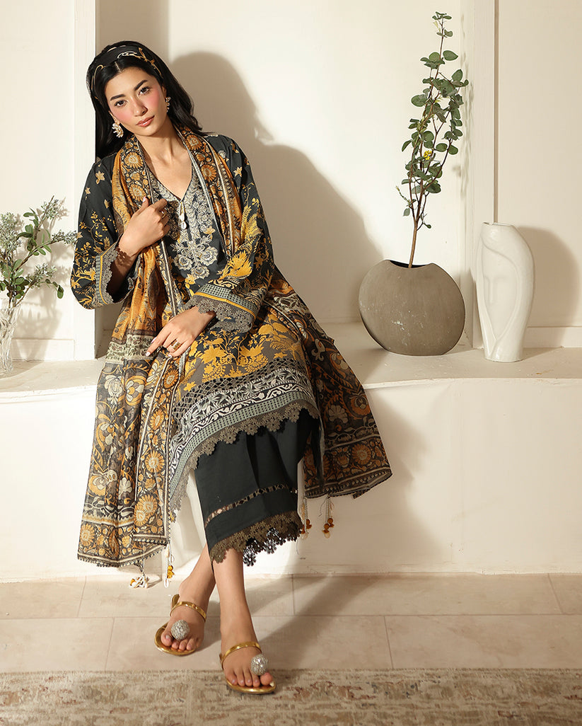 Roheenaz | Pareesa Cambric | Zimal - Ladies Clothes - Maria Faisal