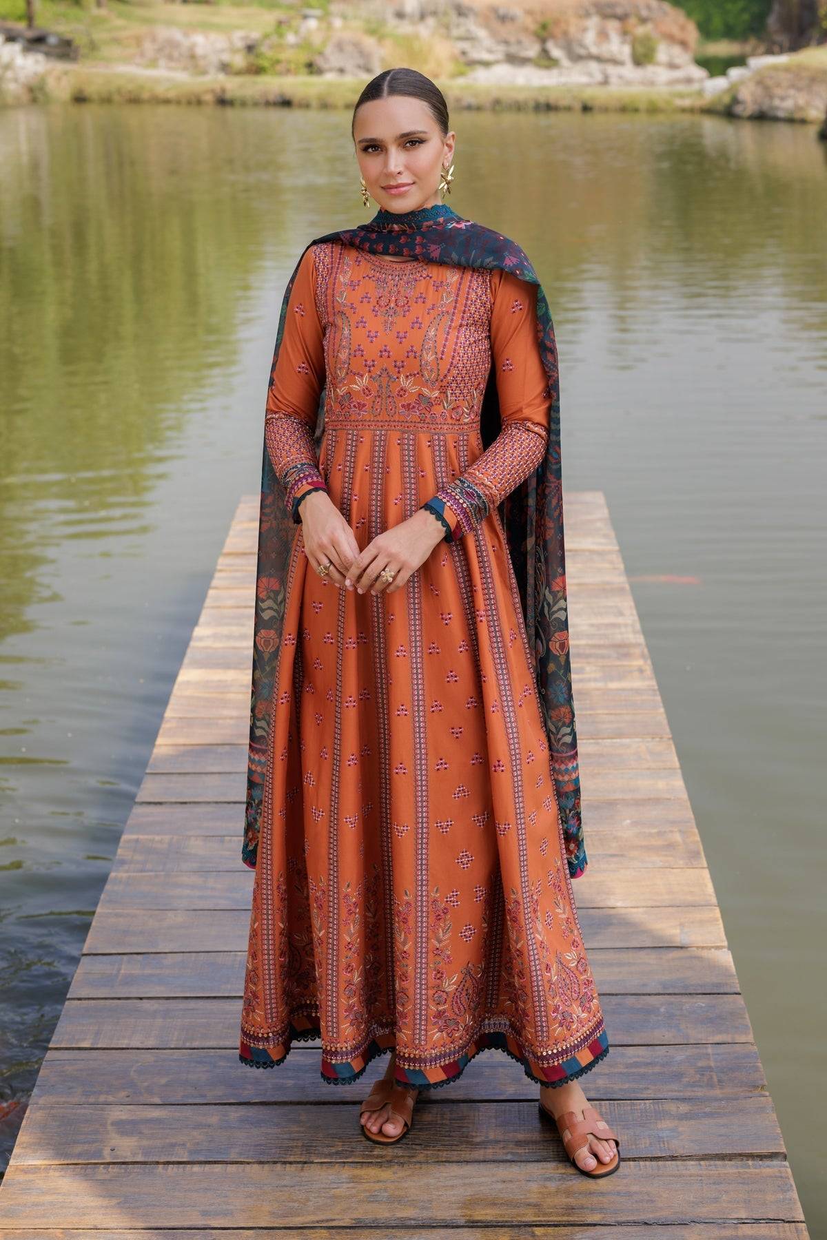 Xenia Formals | Luxury Lawn 25 | HANNAH by Maria Faisal - Registered Vendor of : Xenia Formals - type : Ladies Clothes - 100% original wedding dresses