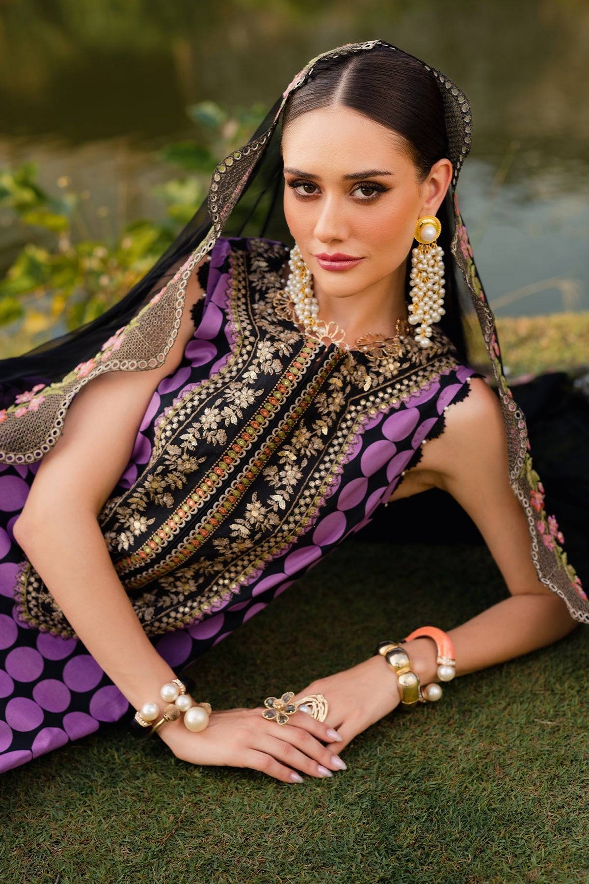 Charizma | Qara Festive Edit 25 | CQ5-03 by Maria Faisal - Registered Vendor of : Charizma - type : Ladies Clothes - 100% original wedding dresses