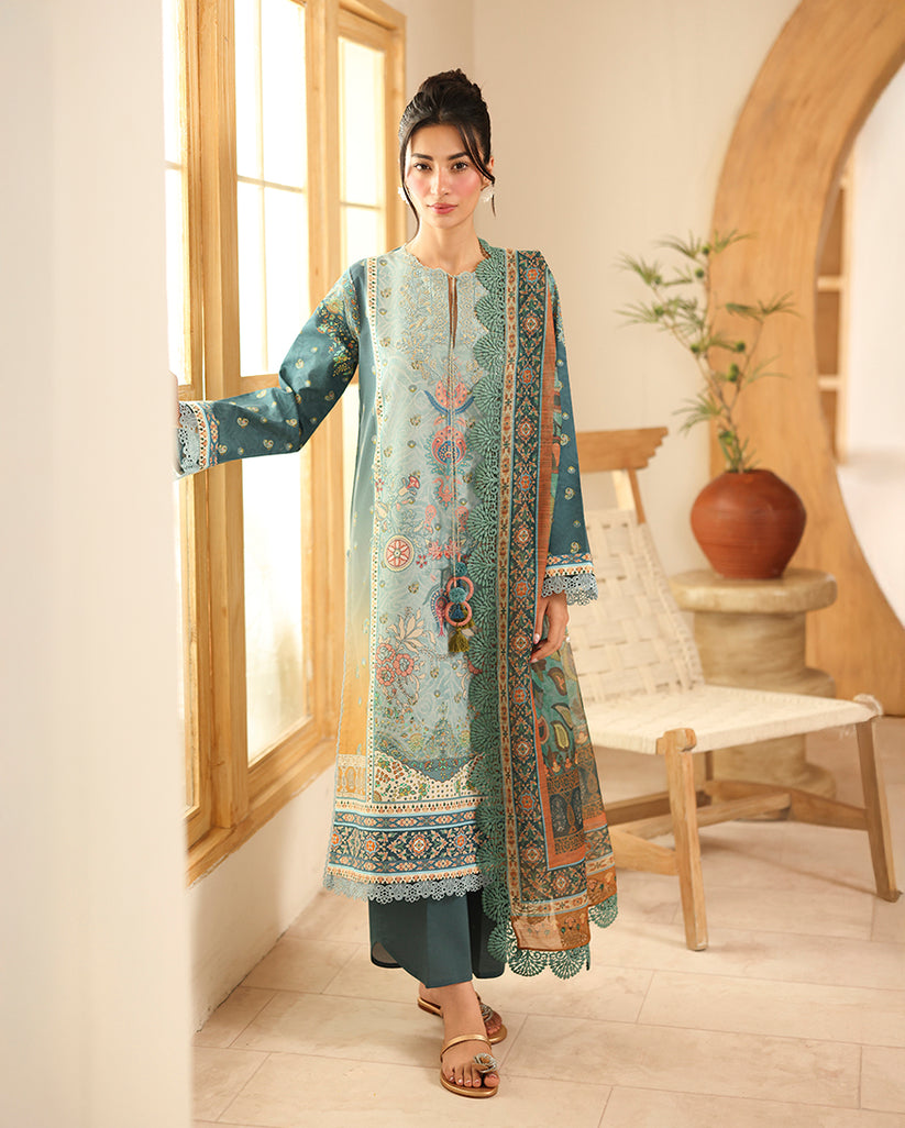 Roheenaz | Pareesa Cambric | Shafia - Ladies Clothes - Maria Faisal