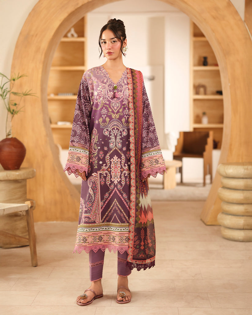 Roheenaz | Pareesa Cambric | Mahveena - Ladies Clothes - Maria Faisal