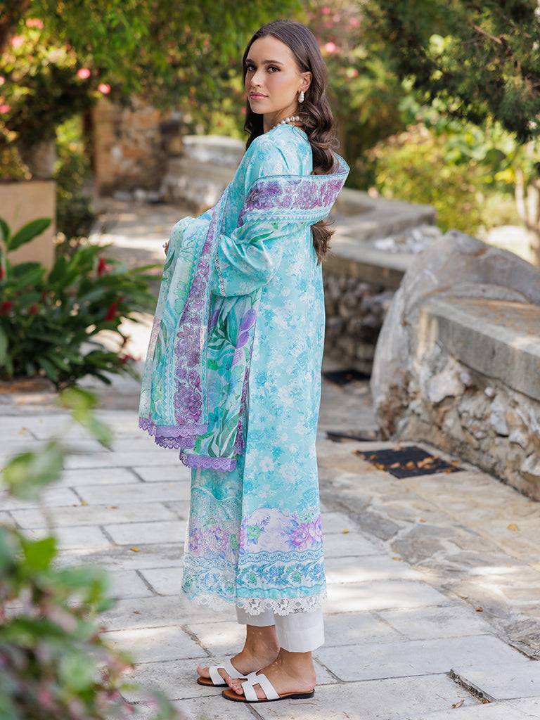 Rajbari | Floral Symphony Lawn 25 | RB-09 by Maria Faisal - Registered Vendor of : Rajbari - type : Ladies Clothes - 100% original wedding dresses