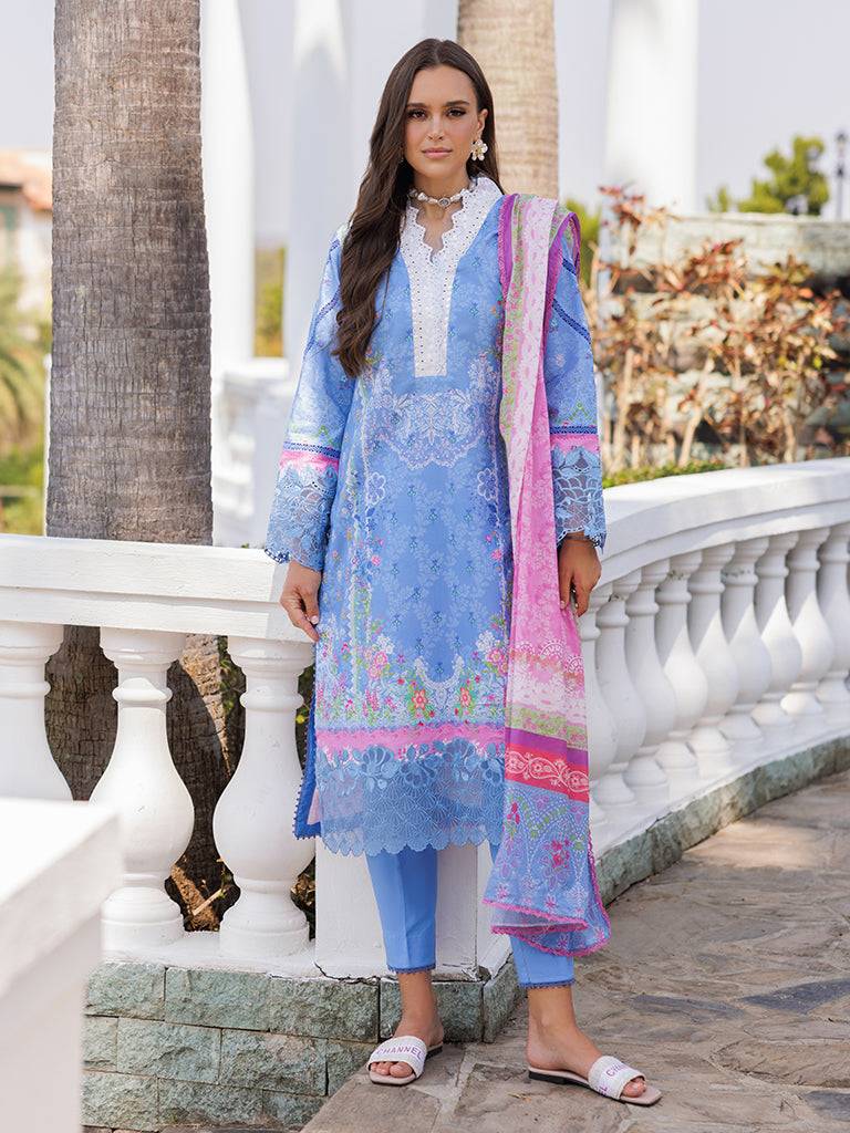 Rajbari | Floral Symphony Lawn 25 | RB-02 by Maria Faisal - Registered Vendor of : Rajbari - type : Ladies Clothes - 100% original wedding dresses