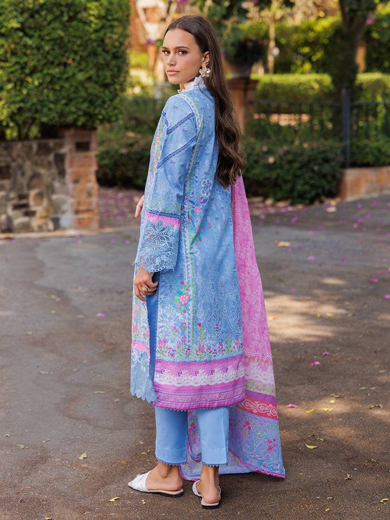 Rajbari | Floral Symphony Lawn 25 | RB-02 by Maria Faisal - Registered Vendor of : Rajbari - type : Ladies Clothes - 100% original wedding dresses