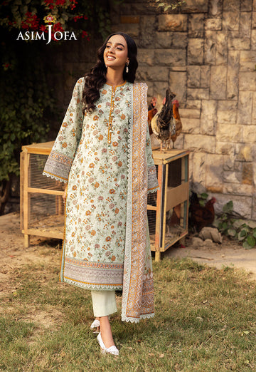 Asim Jofa | Prints Drop 2 |AJUBJ-52 - Designer Dress with Intricate embroidery and embellishments. Shop elegent wedding dress at Maria Faisal.