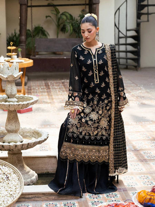 Salitex | Signature Festive Chiffon | JI041 by Maria Faisal - Registered Vendor of : Salitex - type : Ladies Clothes - 100% original wedding dresses