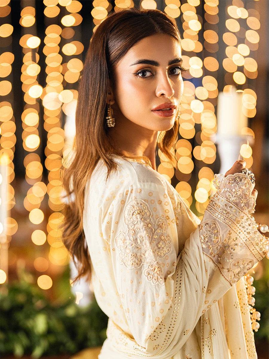 Salitex | Signature Festive Chiffon | WW011 by Maria Faisal - Registered Vendor of : Salitex - type : Ladies Clothes - 100% original wedding dresses