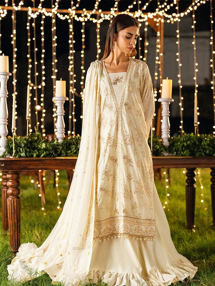 Salitex | Signature Festive Chiffon | WW011 by Maria Faisal - Registered Vendor of : Salitex - type : Ladies Clothes - 100% original wedding dresses