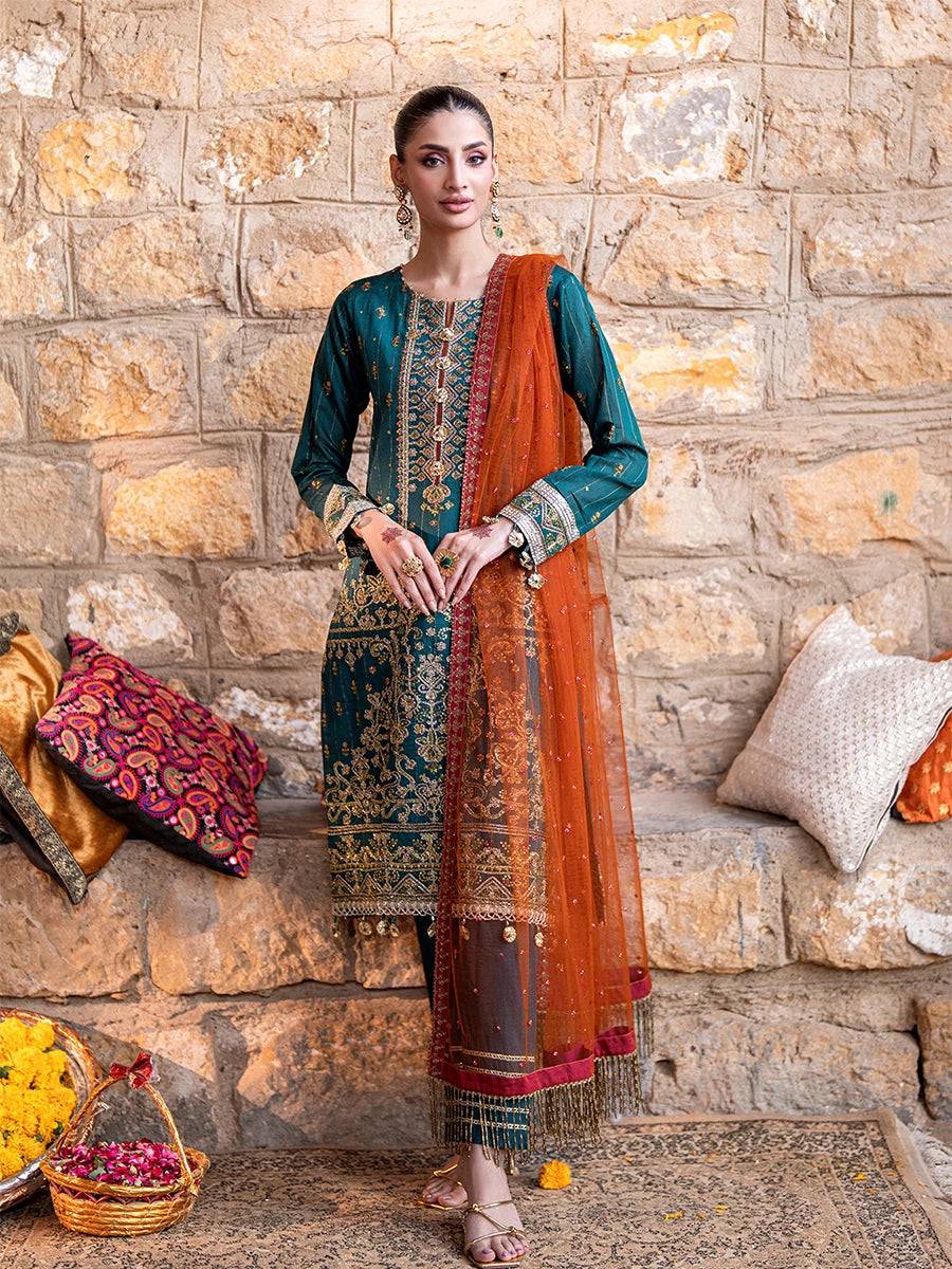 Salitex | Shehnai Festive | No014 by Maria Faisal - Registered Vendor of : Salitex - type : Ladies Clothes - 100% original wedding dresses