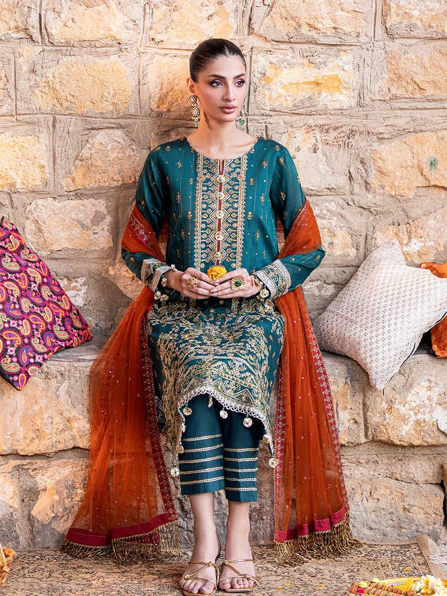 Salitex | Shehnai Festive | No014 by Maria Faisal - Registered Vendor of : Salitex - type : Ladies Clothes - 100% original wedding dresses